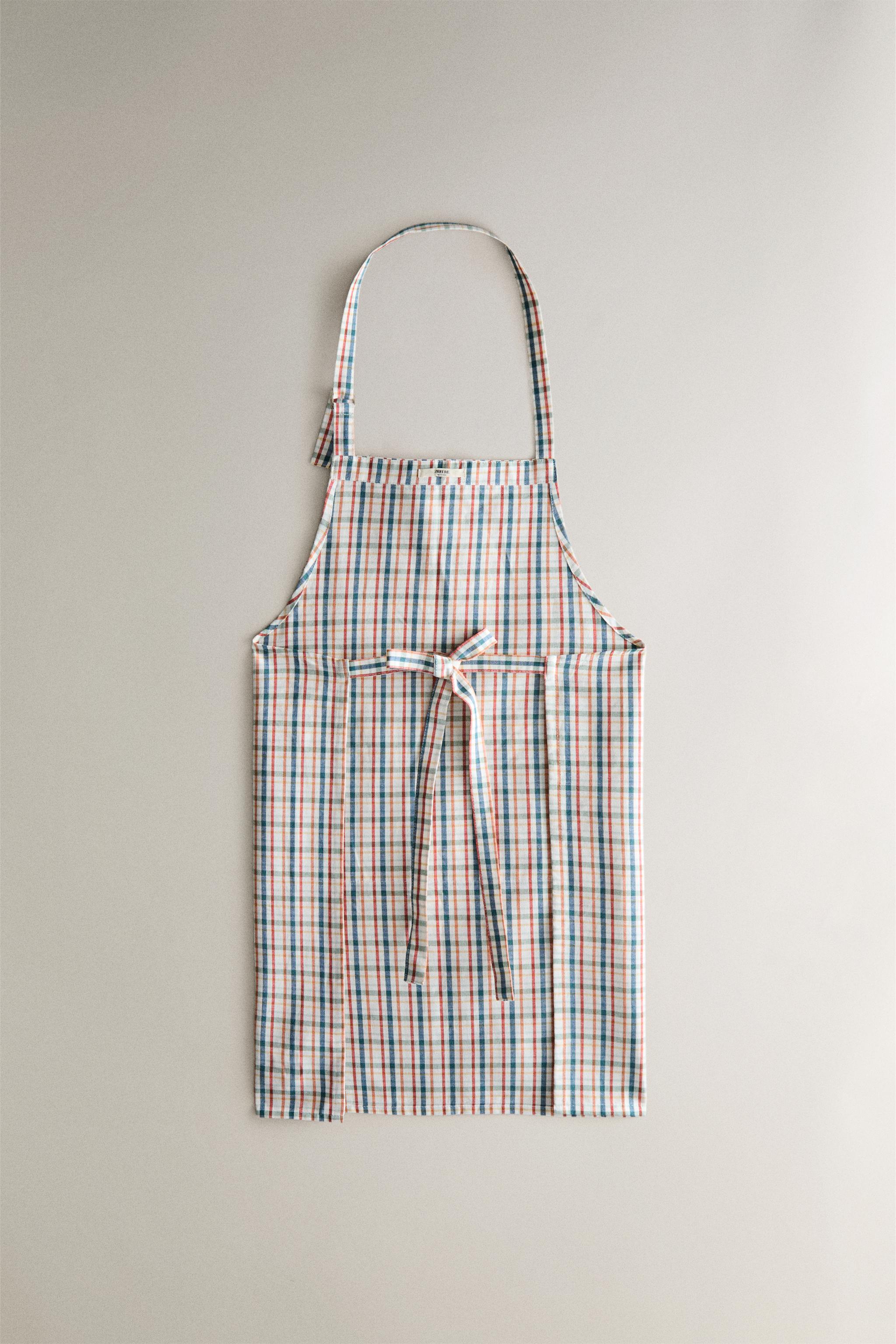 TABLIER COTON CARREAUX